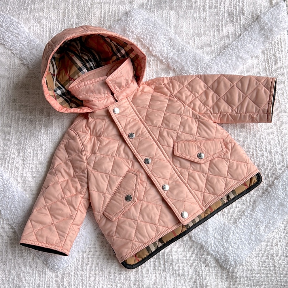 BURBERRY BABY * Diamond Quilted Coat